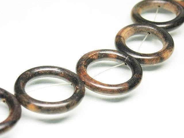 TOKO-BEADS PW311-71N Wooden bead (strand) 27mm PW311-71N ウッドビーズ（連） 27mm Asian bead & African bead  Handmade,Lampeork,bead,asia,india,ethnic,parts,accessory,beads とんぼ玉,ビーズ,トンボ玉,アジア,インド,エスニック,手作り,パーツ,アクセサリー