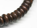 TOKO-BEADS PW311-78N Wooden bead (strand) 13~14mm PW311-78N ウッドビーズ（連） 13~14mm Asian bead & African bead  Handmade,Lampeork,bead,asia,india,ethnic,parts,accessory,beads とんぼ玉,ビーズ,トンボ玉,アジア,インド,エスニック,手作り,パーツ,アクセサリー