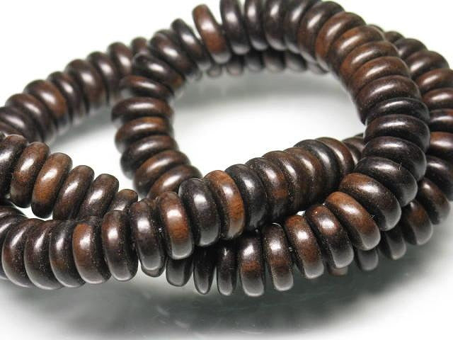 | TOKO-BEADS |PW311N-79 ウッドビーズ（連） 10.5mmとんぼ玉,ビーズ,トンボ玉,アジア,インド,エスニック,手作り,パーツ,アクセサリー