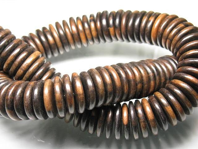 | TOKO-BEADS |PW311N-81 ウッドビーズ（連） 20mmとんぼ玉,ビーズ,トンボ玉,アジア,インド,エスニック,手作り,パーツ,アクセサリー