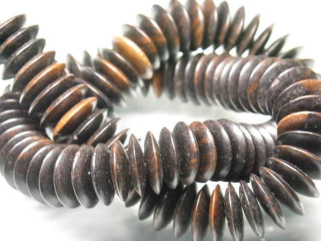 TOKO-BEADS PW311-84N Wooden bead (strand) 15mm PW311-84N ウッドビーズ（連） 15mm Asian bead & African bead  Handmade,Lampeork,bead,asia,india,ethnic,parts,accessory,beads とんぼ玉,ビーズ,トンボ玉,アジア,インド,エスニック,手作り,パーツ,アクセサリー