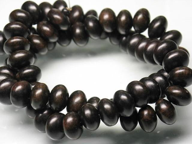 | TOKO-BEADS |PW311N-86 ウッドビーズ（連） 10mmとんぼ玉,ビーズ,トンボ玉,アジア,インド,エスニック,手作り,パーツ,アクセサリー