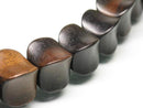 TOKO-BEADS PW311-87N Wooden bead (strand) 24mm PW311-87N ウッドビーズ（連） 24mm Asian bead & African bead  Handmade,Lampeork,bead,asia,india,ethnic,parts,accessory,beads とんぼ玉,ビーズ,トンボ玉,アジア,インド,エスニック,手作り,パーツ,アクセサリー
