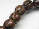 TOKO-BEADS PW311-96N Wooden bead (strand) 15mm PW311-96N ウッドビーズ（連） 15mm Asian bead & African bead  Handmade,Lampeork,bead,asia,india,ethnic,parts,accessory,beads とんぼ玉,ビーズ,トンボ玉,アジア,インド,エスニック,手作り,パーツ,アクセサリー