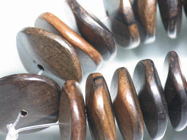 TOKO-BEADS PW312-03N Wooden bead (strand) 20mm PW312-03N ウッドビーズ（連） 20mm Asian bead & African bead  Handmade,Lampeork,bead,asia,india,ethnic,parts,accessory,beads とんぼ玉,ビーズ,トンボ玉,アジア,インド,エスニック,手作り,パーツ,アクセサリー