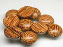 TOKO-BEADS PW406-01P Wooden Cabochon XS (10pcs) 14mm PW406-01P ウッドカボションXS（10個パック） 14mm Asian bead & African bead  Handmade,Lampeork,bead,asia,india,ethnic,parts,accessory,beads とんぼ玉,ビーズ,トンボ玉,アジア,インド,エスニック,手作り,パーツ,アクセサリー