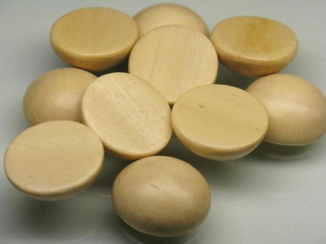 TOKO-BEADS PW410-02P Wooden Cabochon S (10pcs) 18mm PW410-02P ウッドカボションS（10個パック） 18mm Asian bead & African bead  Handmade,Lampeork,bead,asia,india,ethnic,parts,accessory,beads とんぼ玉,ビーズ,トンボ玉,アジア,インド,エスニック,手作り,パーツ,アクセサリー