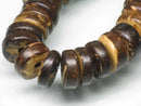 TOKO-BEADS PW501-02N Palm wood bead (strand) 10mm PW501-02N ココナッツビーズ（連） 10mm Asian bead & African bead  Handmade,Lampeork,bead,asia,india,ethnic,parts,accessory,beads とんぼ玉,ビーズ,トンボ玉,アジア,インド,エスニック,手作り,パーツ,アクセサリー