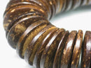 TOKO-BEADS PW501-05N Palm wood bead (strand) 20mm PW501-05N ココナッツビーズ（連） 20mm Asian bead & African bead  Handmade,Lampeork,bead,asia,india,ethnic,parts,accessory,beads とんぼ玉,ビーズ,トンボ玉,アジア,インド,エスニック,手作り,パーツ,アクセサリー