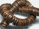 TOKO-BEADS PW501-05N Palm wood bead (strand) 20mm PW501-05N ココナッツビーズ（連） 20mm Asian bead & African bead  Handmade,Lampeork,bead,asia,india,ethnic,parts,accessory,beads とんぼ玉,ビーズ,トンボ玉,アジア,インド,エスニック,手作り,パーツ,アクセサリー