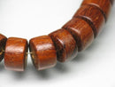 TOKO-BEADS PW501-12N Wooden bead (strand) 10~11mm PW501-12N ウッドビーズ（連） 10~11mm Asian bead & African bead  Handmade,Lampeork,bead,asia,india,ethnic,parts,accessory,beads とんぼ玉,ビーズ,トンボ玉,アジア,インド,エスニック,手作り,パーツ,アクセサリー