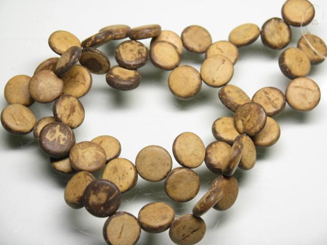 | TOKO-BEADS |PW999N-08 ココナッツビーズ（連） 10mmとんぼ玉,ビーズ,トンボ玉,アジア,インド,エスニック,手作り,パーツ,アクセサリー