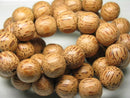 TOKO-BEADS PW999-15N Palm wood bead (strand) 15mm PW999-15N ココナッツビーズ（連） 15mm Asian bead & African bead  Handmade,Lampeork,bead,asia,india,ethnic,parts,accessory,beads とんぼ玉,ビーズ,トンボ玉,アジア,インド,エスニック,手作り,パーツ,アクセサリー