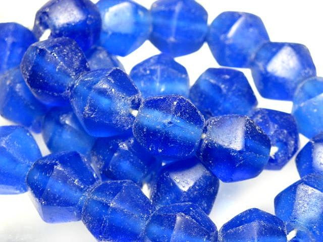 | TOKO-BEADS |RC001N-46 リサイクルガラスビーズ（連） 14mmとんぼ玉,ビーズ,トンボ玉,アジア,インド,エスニック,手作り,パーツ,アクセサリー