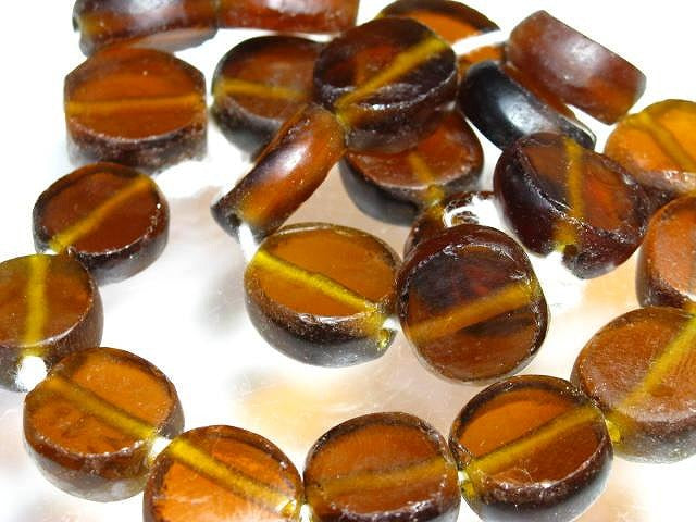 TOKO-BEADS RC001-56N Recycled Glass bead (strand) 15~19mm RC001-56N リサイクルガラスビーズ（連） 15~19mm Asian bead & African bead  Handmade,Lampeork,bead,asia,india,ethnic,parts,accessory,beads とんぼ玉,ビーズ,トンボ玉,アジア,インド,エスニック,手作り,パーツ,アクセサリー