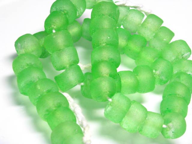 | TOKO-BEADS |RC004N-73 リサイクルガラスビーズ（連）  12~13mmとんぼ玉,ビーズ,トンボ玉,アジア,インド,エスニック,手作り,パーツ,アクセサリー