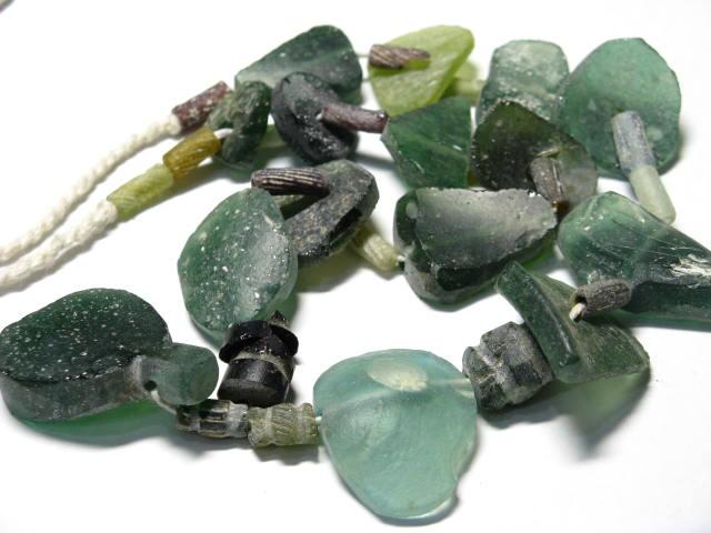 TOKO-BEADS RG022-02 Roman Glass bead (strand) 5~24mm RG022-02 ローマングラス（連） 5~24mm Asian bead & African bead  Handmade,Lampeork,bead,asia,india,ethnic,parts,accessory,beads とんぼ玉,ビーズ,トンボ玉,アジア,インド,エスニック,手作り,パーツ,アクセサリー