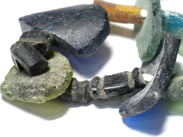 TOKO-BEADS RG022-03 Roman Glass bead (strand) 5~24mm RG022-03 ローマングラス（連） 5~24mm Asian bead & African bead  Handmade,Lampeork,bead,asia,india,ethnic,parts,accessory,beads とんぼ玉,ビーズ,トンボ玉,アジア,インド,エスニック,手作り,パーツ,アクセサリー