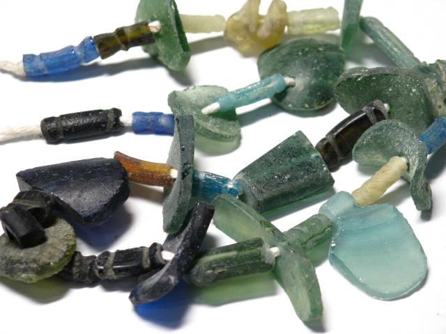 TOKO-BEADS RG022-03 Roman Glass bead (strand) 5~24mm RG022-03 ローマングラス（連） 5~24mm Asian bead & African bead  Handmade,Lampeork,bead,asia,india,ethnic,parts,accessory,beads とんぼ玉,ビーズ,トンボ玉,アジア,インド,エスニック,手作り,パーツ,アクセサリー