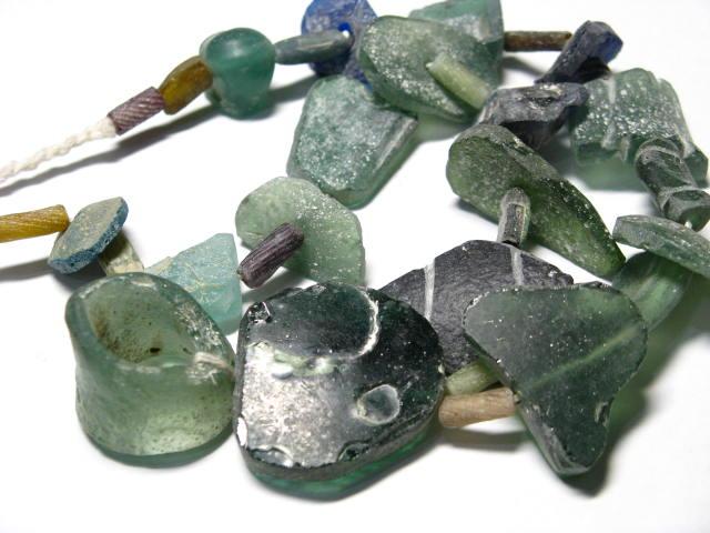 TOKO-BEADS RG022-06 Roman Glass bead (strand) 5~24mm RG022-06 ローマングラス（連） 5~24mm Asian bead & African bead  Handmade,Lampeork,bead,asia,india,ethnic,parts,accessory,beads とんぼ玉,ビーズ,トンボ玉,アジア,インド,エスニック,手作り,パーツ,アクセサリー
