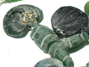 TOKO-BEADS RG022-07 Roman Glass bead (strand) 5~24mm RG022-07 ローマングラス（連） 5~24mm Asian bead & African bead  Handmade,Lampeork,bead,asia,india,ethnic,parts,accessory,beads とんぼ玉,ビーズ,トンボ玉,アジア,インド,エスニック,手作り,パーツ,アクセサリー