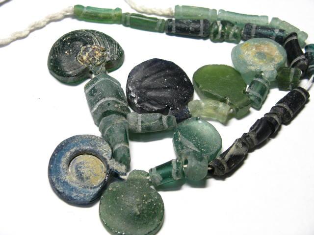 TOKO-BEADS RG022-07 Roman Glass bead (strand) 5~24mm RG022-07 ローマングラス（連） 5~24mm Asian bead & African bead  Handmade,Lampeork,bead,asia,india,ethnic,parts,accessory,beads とんぼ玉,ビーズ,トンボ玉,アジア,インド,エスニック,手作り,パーツ,アクセサリー