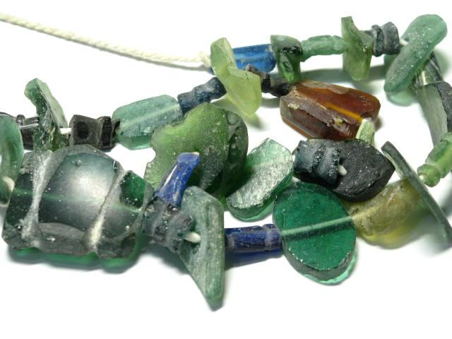 TOKO-BEADS RG022-13 Roman Glass bead (strand) 5~24mm RG022-13 ローマングラス（連） 5~24mmLoose Kazuri カズリビーズ Asian bead & African bead  Handmade,Lampeork,bead,asia,india,ethnic,parts,accessory,beads とんぼ玉,ビーズ,トンボ玉,アジア,インド,エスニック,手作り,パーツ,アクセサリー