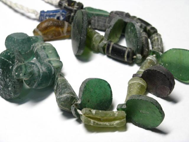 TOKO-BEADS RG022-17 Roman Glass bead (strand) 5~24mm RG022-17 ローマングラス（連） 5~24mmLoose Kazuri カズリビーズ Asian bead & African bead  Handmade,Lampeork,bead,asia,india,ethnic,parts,accessory,beads とんぼ玉,ビーズ,トンボ玉,アジア,インド,エスニック,手作り,パーツ,アクセサリー
