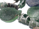 TOKO-BEADS RG022-19 Roman Glass bead (strand) 5~24mm RG022-19 ローマングラス（連） 5~24mm Asian bead & African bead  Handmade,Lampeork,bead,asia,india,ethnic,parts,accessory,beads とんぼ玉,ビーズ,トンボ玉,アジア,インド,エスニック,手作り,パーツ,アクセサリー