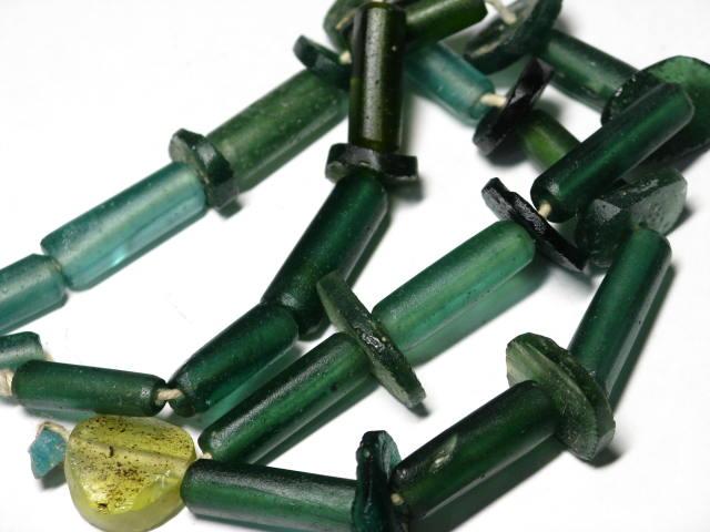 TOKO-BEADS RG022-25 Roman Glass bead (strand) 7~16mm RG022-25 ローマングラス（連） 7~16mm Asian bead & African bead  Handmade,Lampeork,bead,asia,india,ethnic,parts,accessory,beads とんぼ玉,ビーズ,トンボ玉,アジア,インド,エスニック,手作り,パーツ,アクセサリー