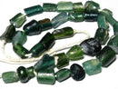 TOKO-BEADS RG022-32 Roman Glass bead (strand) 6~14mm RG022-32 ローマングラス（連） 6~14mm Asian bead & African bead  Handmade,Lampeork,bead,asia,india,ethnic,parts,accessory,beads とんぼ玉,ビーズ,トンボ玉,アジア,インド,エスニック,手作り,パーツ,アクセサリー