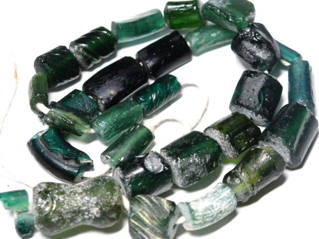 TOKO-BEADS RG022-33 Roman Glass bead (strand) 6~14mm RG022-33 ローマングラス（連） 6~14mmLoose Kazuri カズリビーズ Asian bead & African bead  Handmade,Lampeork,bead,asia,india,ethnic,parts,accessory,beads とんぼ玉,ビーズ,トンボ玉,アジア,インド,エスニック,手作り,パーツ,アクセサリー