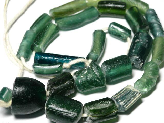 TOKO-BEADS RG022-36 Roman Glass bead (strand) 6~14mm RG022-36 ローマングラス（連） 6~14mmLoose Kazuri カズリビーズ Asian bead & African bead  Handmade,Lampeork,bead,asia,india,ethnic,parts,accessory,beads とんぼ玉,ビーズ,トンボ玉,アジア,インド,エスニック,手作り,パーツ,アクセサリー