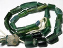 TOKO-BEADS RG022-38 Roman Glass bead (strand) 6~14mm RG022-38 ローマングラス（連） 6~14mm Asian bead & African bead  Handmade,Lampeork,bead,asia,india,ethnic,parts,accessory,beads とんぼ玉,ビーズ,トンボ玉,アジア,インド,エスニック,手作り,パーツ,アクセサリー