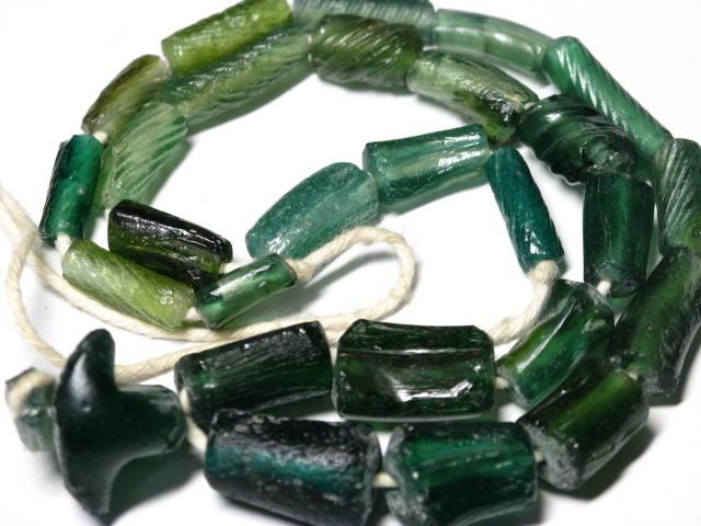 TOKO-BEADS RG022-40 Roman Glass bead (strand) 6~14mm RG022-40 ローマングラス（連） 6~14mmLoose Kazuri カズリビーズ Asian bead & African bead  Handmade,Lampeork,bead,asia,india,ethnic,parts,accessory,beads とんぼ玉,ビーズ,トンボ玉,アジア,インド,エスニック,手作り,パーツ,アクセサリー