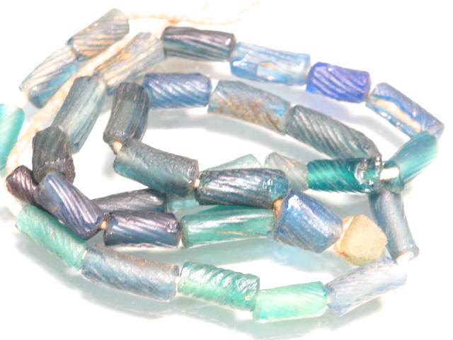 | TOKO-BEADS |RG022-49 ローマングラス（連） 5~7mmとんぼ玉,ビーズ,トンボ玉,アジア,インド,エスニック,手作り,パーツ,アクセサリー