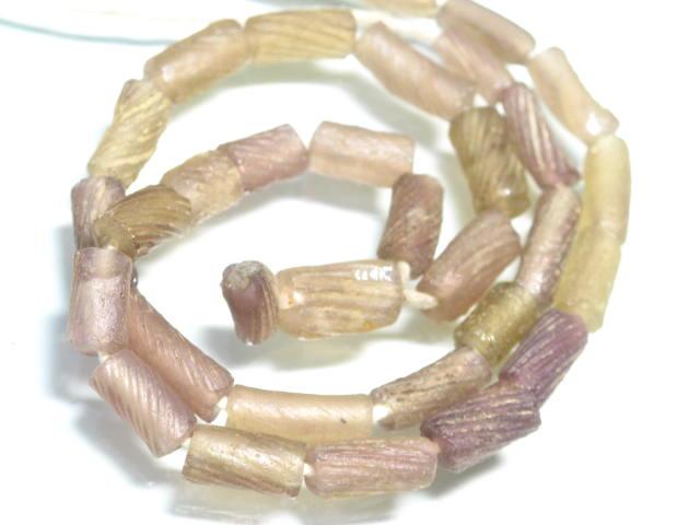 | TOKO-BEADS |RG022-53 ローマングラス（連） 5~7mmとんぼ玉,ビーズ,トンボ玉,アジア,インド,エスニック,手作り,パーツ,アクセサリー