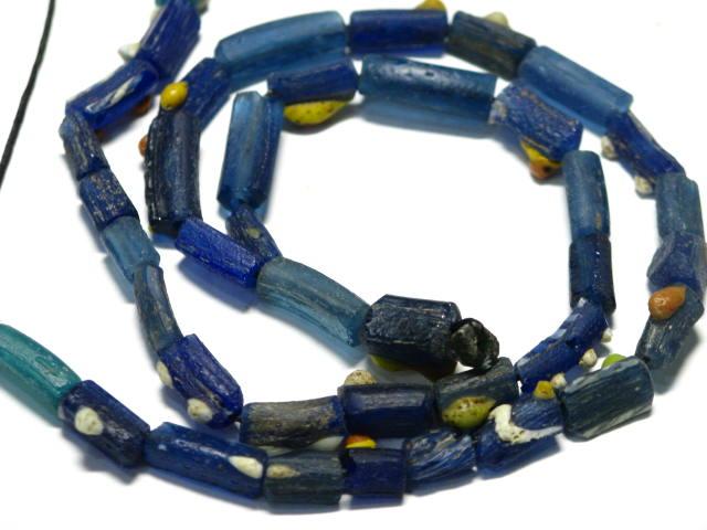 | TOKO-BEADS |RG022-71 ローマングラス（連） 5~7mmとんぼ玉,ビーズ,トンボ玉,アジア,インド,エスニック,手作り,パーツ,アクセサリー