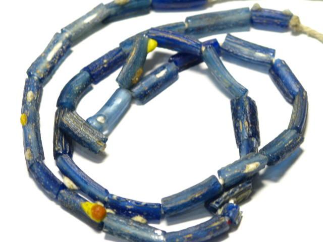 | TOKO-BEADS |RG022-74 ローマングラス（連） 5~7mmとんぼ玉,ビーズ,トンボ玉,アジア,インド,エスニック,手作り,パーツ,アクセサリー