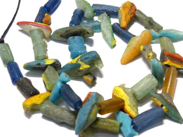 TOKO-BEADS RG022-90 Roman Glass bead (strand) 6.5~17mm RG022-90 ローマングラス（連） 6.5~17mmLoose Kazuri カズリビーズ Asian bead & African bead  Handmade,Lampeork,bead,asia,india,ethnic,parts,accessory,beads とんぼ玉,ビーズ,トンボ玉,アジア,インド,エスニック,手作り,パーツ,アクセサリー