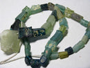 TOKO-BEADS RG023-05 Roman Glass bead (strand) (max) 26mm RG023-05 銀化ローマングラス（連） (max) 26mm Asian bead & African bead  Handmade,Lampeork,bead,asia,india,ethnic,parts,accessory,beads とんぼ玉,ビーズ,トンボ玉,アジア,インド,エスニック,手作り,パーツ,アクセサリー