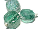 TOKO-BEADS RG023-21 Roman Glass bead (strand) (max) 18mm RG023-21 銀化ローマングラス（連） (max) 18mm Asian bead & African bead  Handmade,Lampeork,bead,asia,india,ethnic,parts,accessory,beads とんぼ玉,ビーズ,トンボ玉,アジア,インド,エスニック,手作り,パーツ,アクセサリー