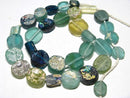 TOKO-BEADS RG023-29 Roman Glass bead (strand) (max) 19mm RG023-29 銀化ローマングラス（連） (max) 19mm Asian bead & African bead  Handmade,Lampeork,bead,asia,india,ethnic,parts,accessory,beads とんぼ玉,ビーズ,トンボ玉,アジア,インド,エスニック,手作り,パーツ,アクセサリー