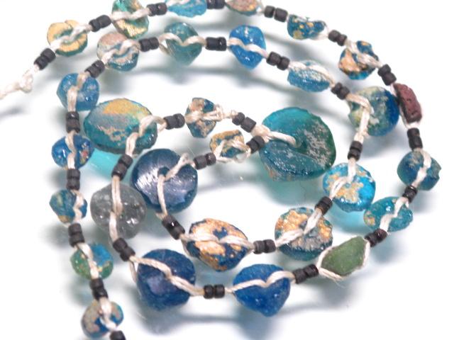 | TOKO-BEADS |RG025-05 ローマングラスリング 5~13mmとんぼ玉,ビーズ,トンボ玉,アジア,インド,エスニック,手作り,パーツ,アクセサリー