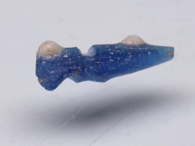 | TOKO-BEADS |RG052-28 ローマングラス（青い鳥） 13mmとんぼ玉,ビーズ,トンボ玉,アジア,インド,エスニック,手作り,パーツ,アクセサリー