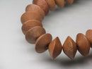 TOKO-BEADS SW001-56N Wooden bead (strand) 15.5mm SW001-56N ウッドビーズ（連ソロバン） 15.5mm Asian bead & African bead  Handmade,Lampeork,bead,asia,india,ethnic,parts,accessory,beads とんぼ玉,ビーズ,トンボ玉,アジア,インド,エスニック,手作り,パーツ,アクセサリー