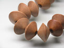 TOKO-BEADS SW001-57N Wooden bead (strand) 20mm SW001-57N ウッドビーズ（連ソロバン） 20mm Asian bead & African bead  Handmade,Lampeork,bead,asia,india,ethnic,parts,accessory,beads とんぼ玉,ビーズ,トンボ玉,アジア,インド,エスニック,手作り,パーツ,アクセサリー