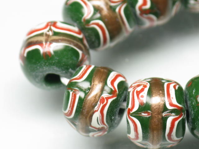 TOKO-BEADS T001N-03 Tombodama Glass bead (strand) 11~12mm T001N-03 とんぼ玉（連） 11~12mm Asian bead & African bead  Handmade,Lampeork,bead,asia,india,ethnic,parts,accessory,beads とんぼ玉,ビーズ,トンボ玉,アジア,インド,エスニック,手作り,パーツ,アクセサリー