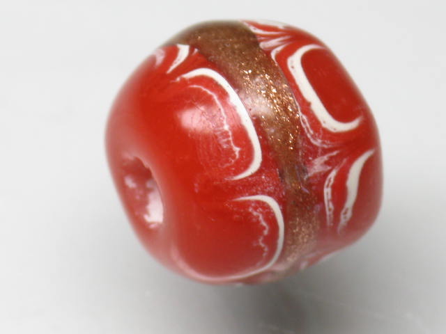 TOKO-BEADS T001S-01 Tombodama Glass bead 11~12mm T001S-01 とんぼ玉 11~12mmLoose Kazuri カズリビーズ Asian bead & African bead  Handmade,Lampeork,bead,asia,india,ethnic,parts,accessory,beads とんぼ玉,ビーズ,トンボ玉,アジア,インド,エスニック,手作り,パーツ,アクセサリー