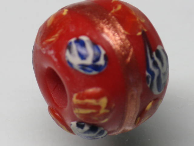 TOKO-BEADS T002S-01 Tombodama Glass bead 12~13mm T002S-01 とんぼ玉 12~13mmLoose Kazuri カズリビーズ Asian bead & African bead  Handmade,Lampeork,bead,asia,india,ethnic,parts,accessory,beads とんぼ玉,ビーズ,トンボ玉,アジア,インド,エスニック,手作り,パーツ,アクセサリー
